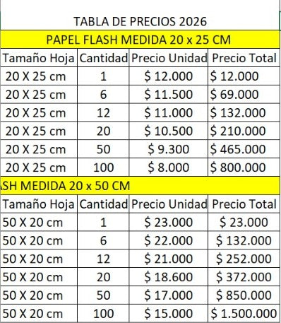 Papel flash